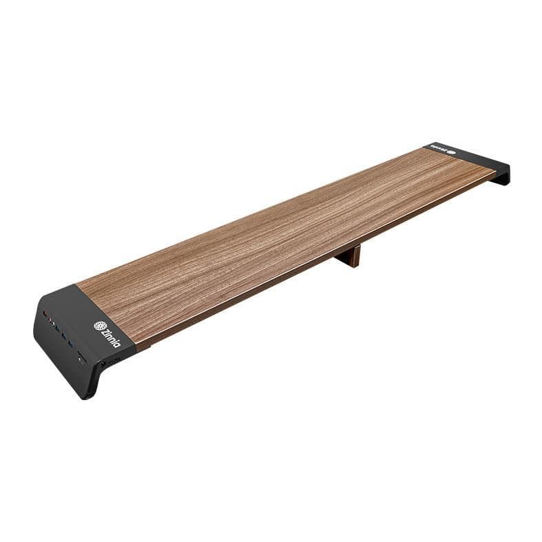 Suporte p/2 Monitores Zinnia Lumna 200 VPro c/Porta Conexoes 1080x201x65mm Preto ZNO-LMNA200PRO-BL01
