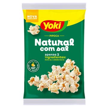 Yoki Pipoca Micro-ondas Natural com Sal