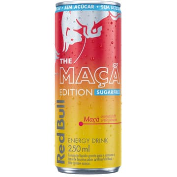 Red Bull Maçã Sugarfree Energético Lata