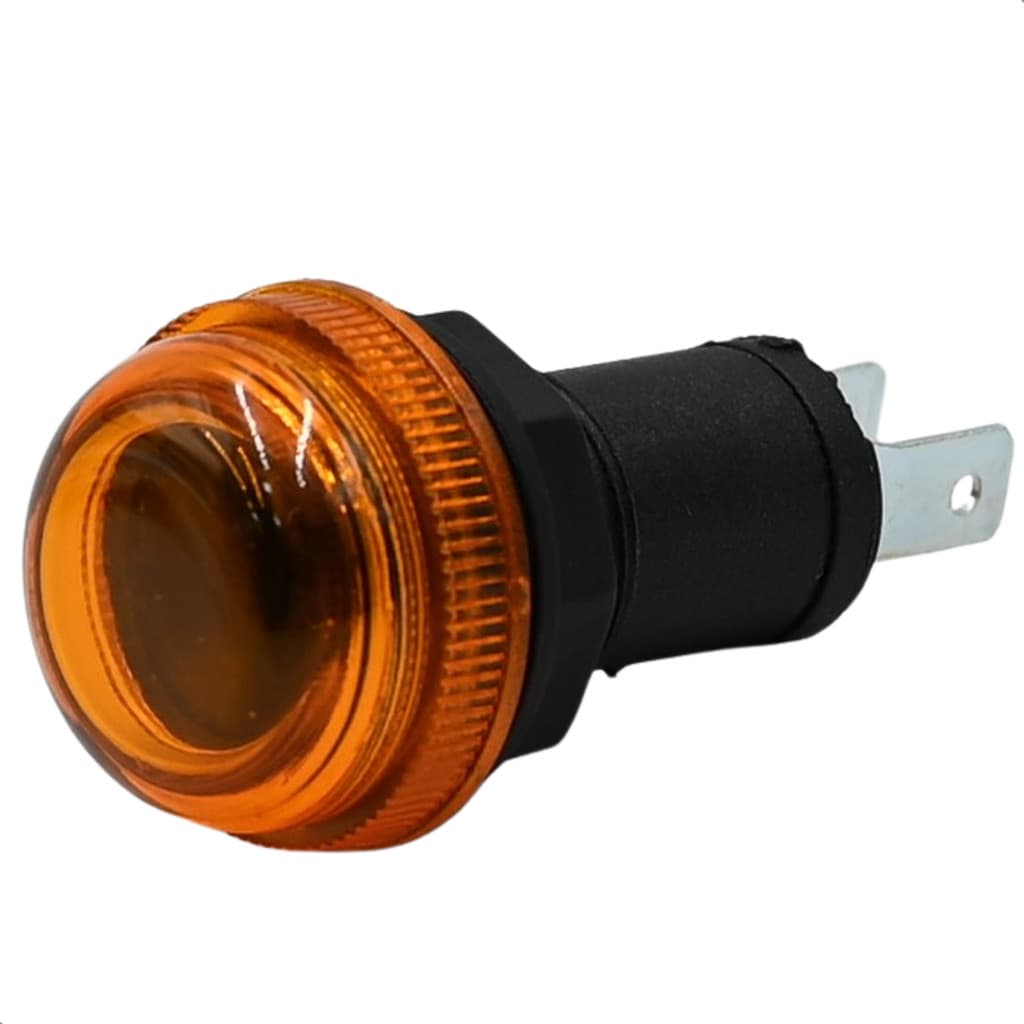 Lanterna Piloto Luz De Aviso Painel Amarelo 1 Pç