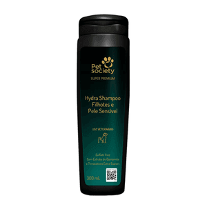 Shampoo Filhotes e Pele Sensível Pet Society - 300ml