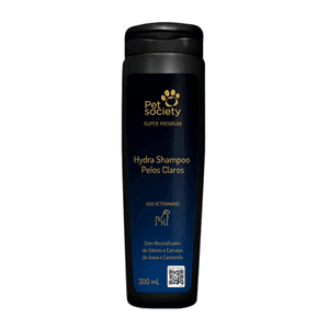 Shampoo Hydra Pelos Claros Pet Society - 300ml