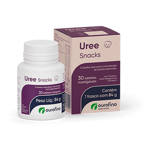 Suplemento Alimentar Uree Snacks Ourofino - 30 tabletes