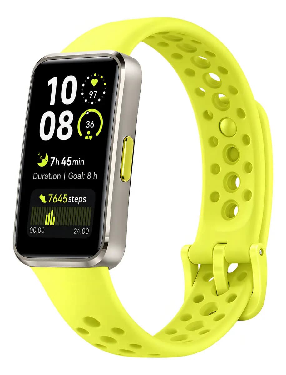 Smartwatch Huawei Band 10 Sport Tela 1,47 Verde Prateado Mesh Verde-limão