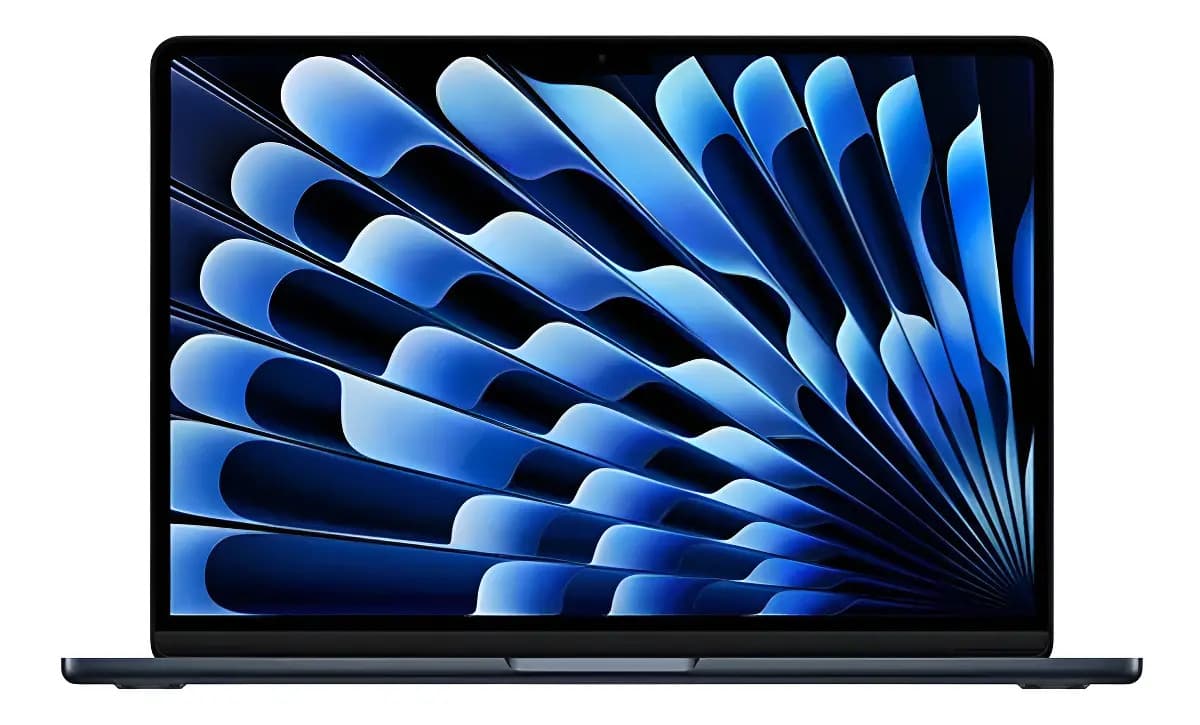 Notebook Apple MacBook Air M4 de 13.6" com Chip M4, 16 GB de RAM e SSD de 256 GB Meia-noite