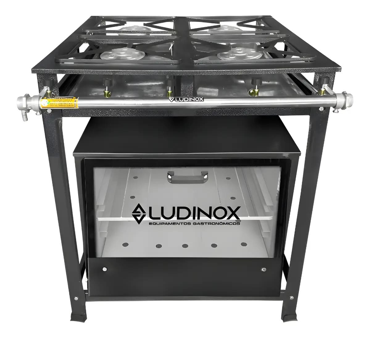 Fogão 4 Bocas Caulim C/forno Alta Pressão 120l Cor