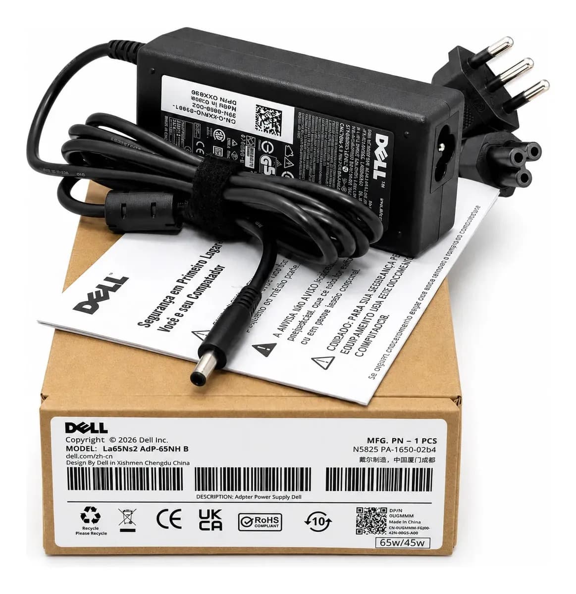 Dell Inspiron Dell Inspiron 15 5000 65W Fonte Dell 19.5v 65w Inspiron 14 5000 (5490) Plug Fino