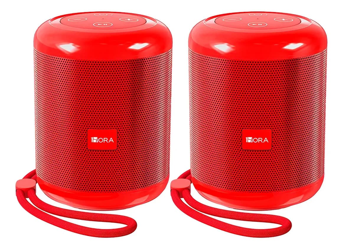 2 Caixa Som 1hora Alto-falante Bluetooth Portátil