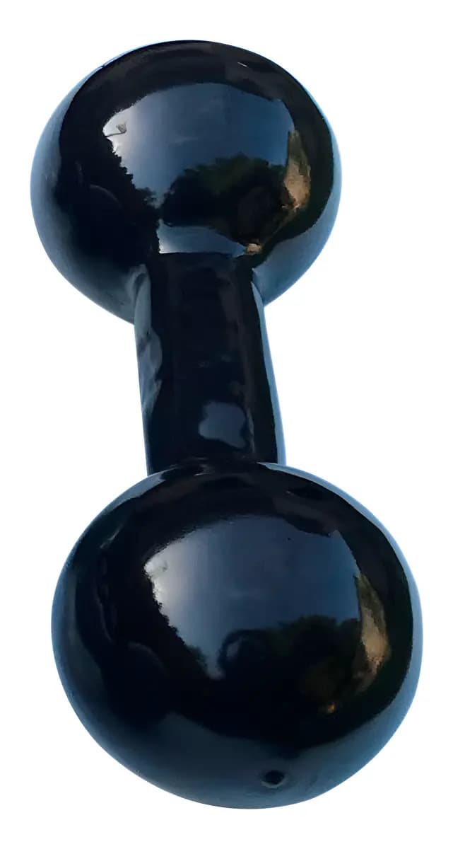 Halter 10kg Emborrachado Equilibrio Fitness Cor