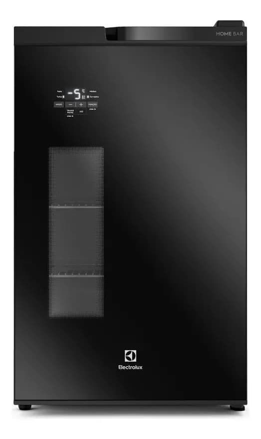 Cervejeira Home Bar Electrolux Frost Free 100L Porta de Vidro Preta EB100