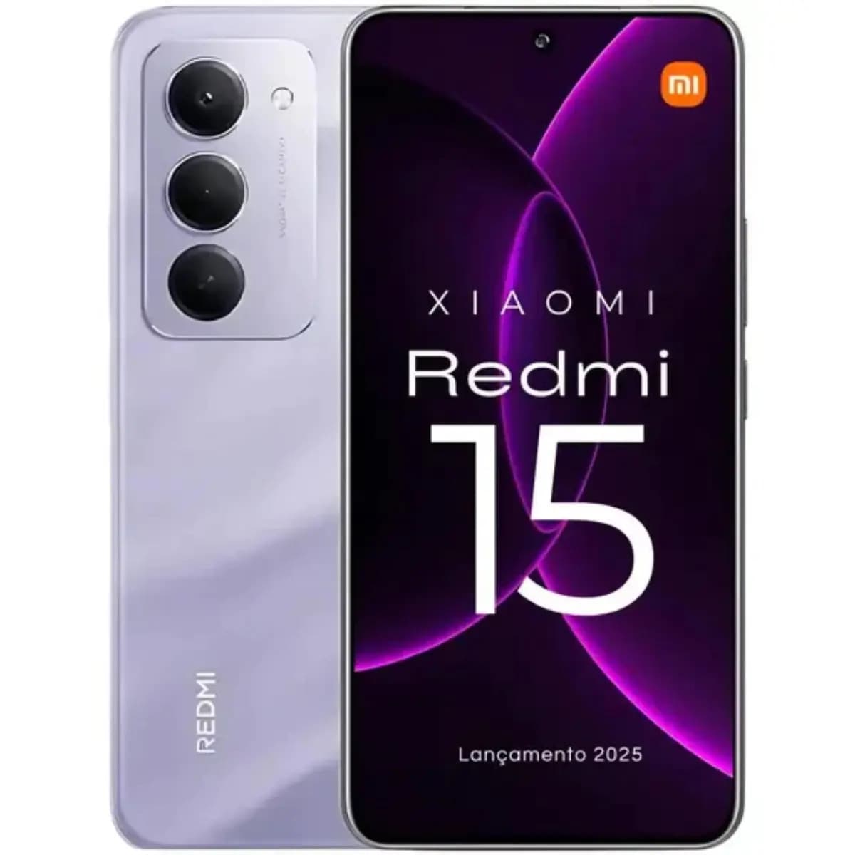 Smartphone Xiaomi Redmi 15 8gb 256gb Tela 6,9 144hz, Bateria 7.000 Mah, 50 Mp Roxo