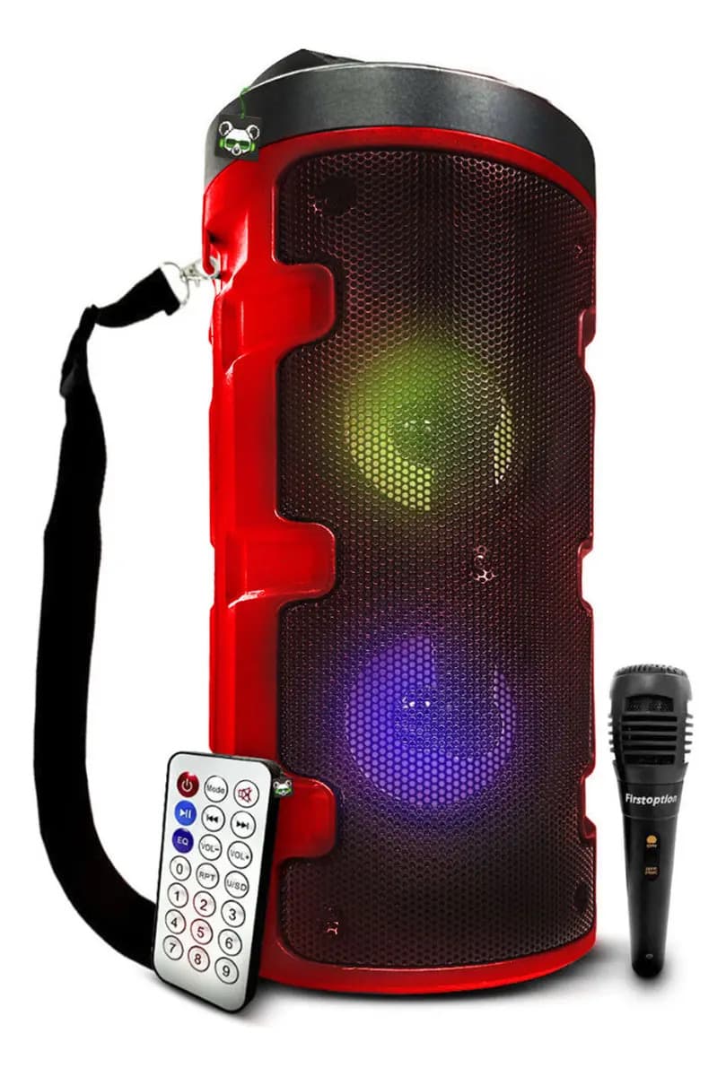 Caixa Som Amplificada Portátil Bluetooth Microfone