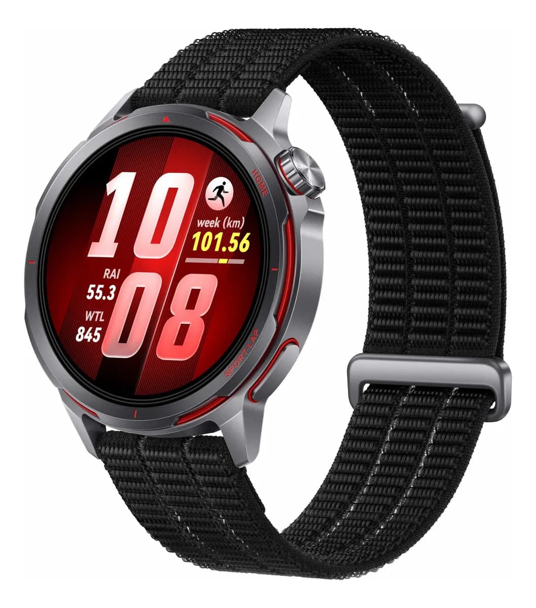 Smartwatch HUAWEI WATCH GT Runner 2 Bateria com Autonomia de Até 14 Dias Posicionamento de Precisão Modo Maratona Inteligente GPS ECG Compatível iOS e Android Preto Inclusa uma pulseira extra