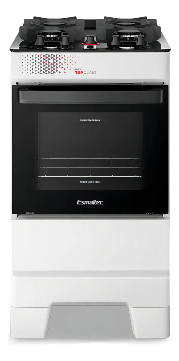 Fogão 4 Bocas Esmaltec Ideal Top Glass
