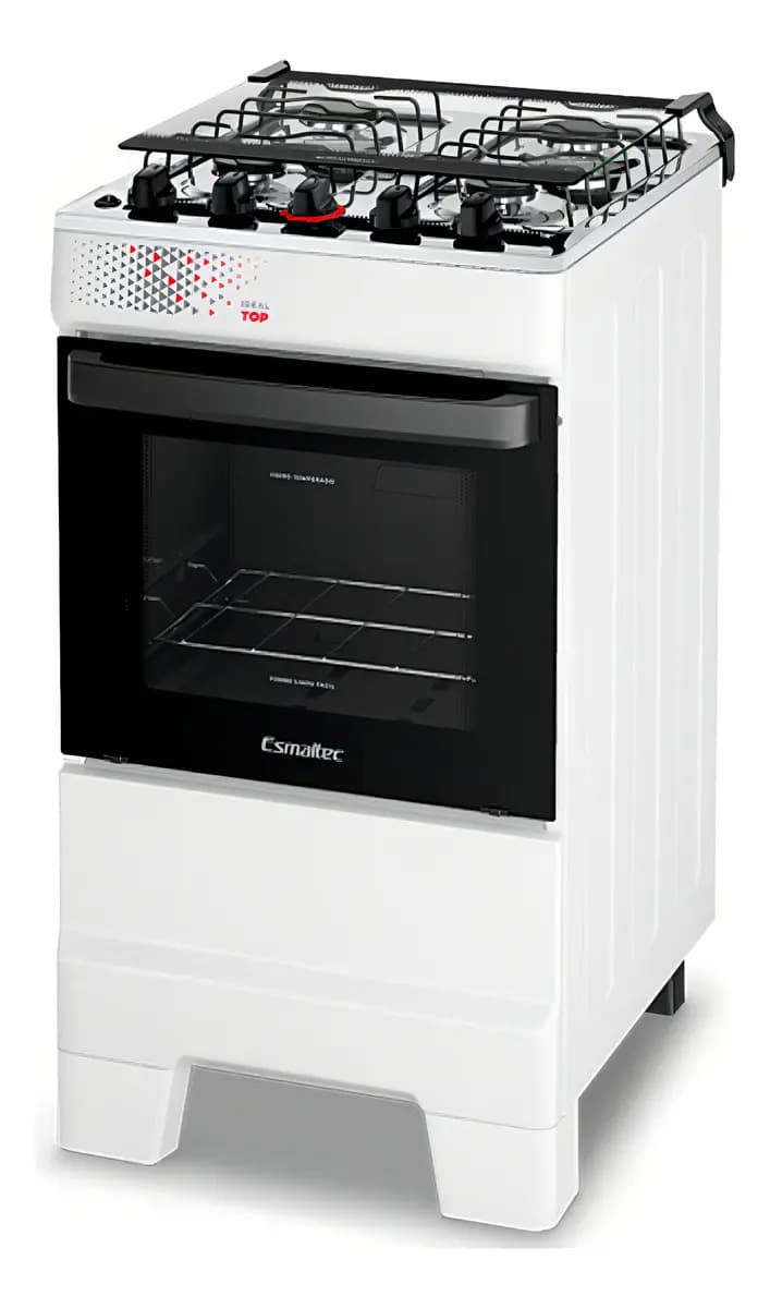 Fogão 4 Bocas Esmaltec Ideal Top Inox T4iab