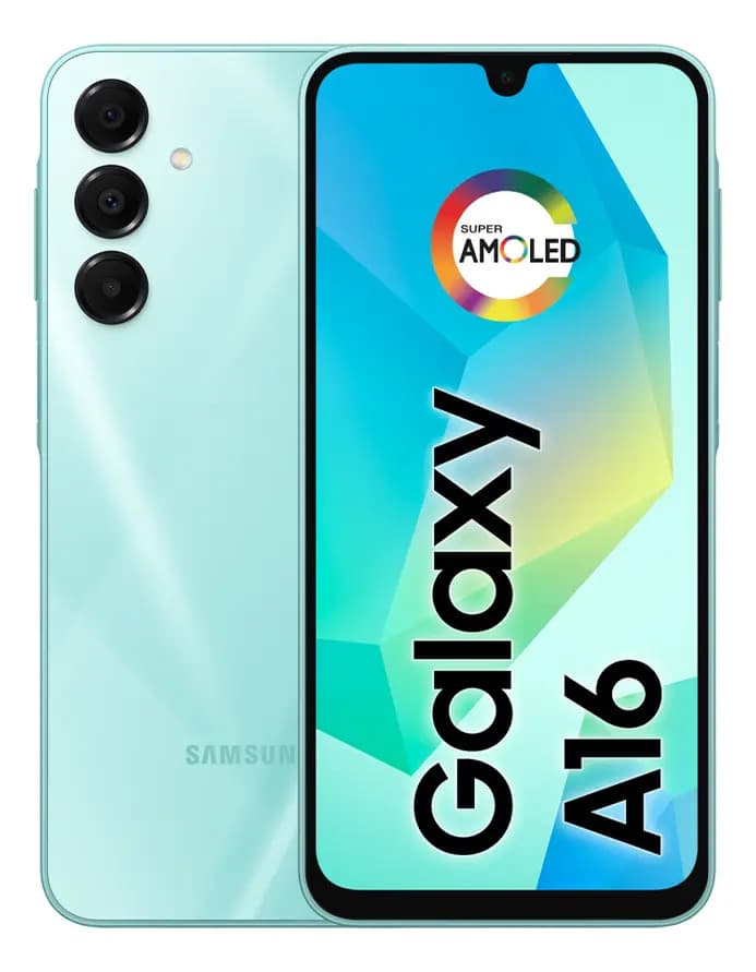 Celular Samsung Galaxy A16, 128gb + 4gb Ram, Câmera De Até 50mp, Tela 6.7 , Nfc, Ip54, Bateria 5 Ah Verde Claro