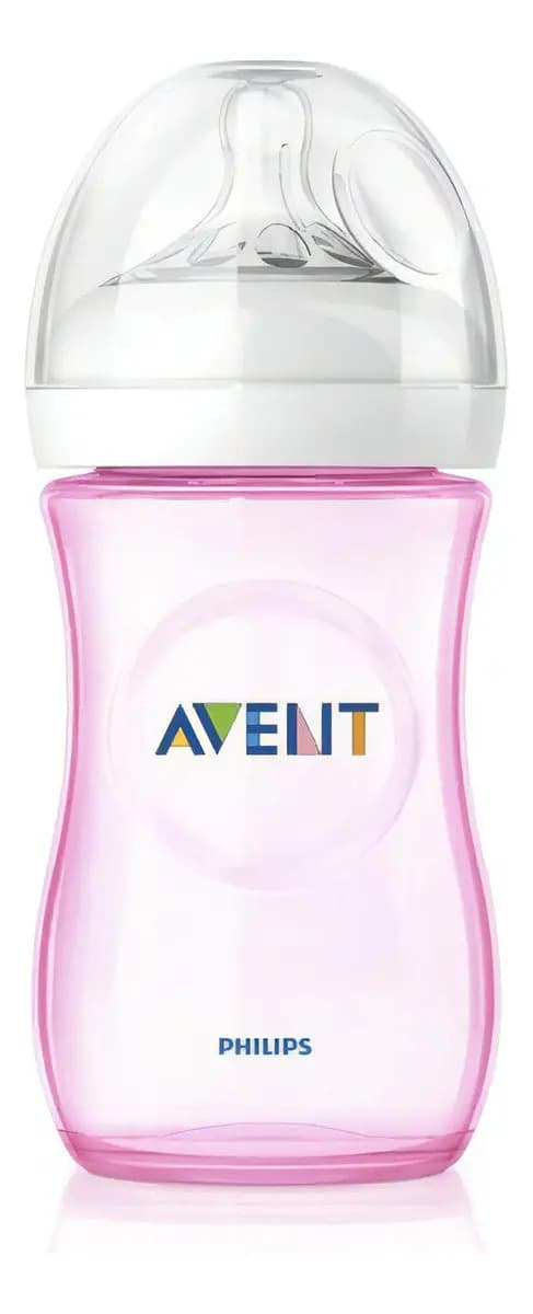 Mamadeira Pétala Philips Avent 260ml Rosa