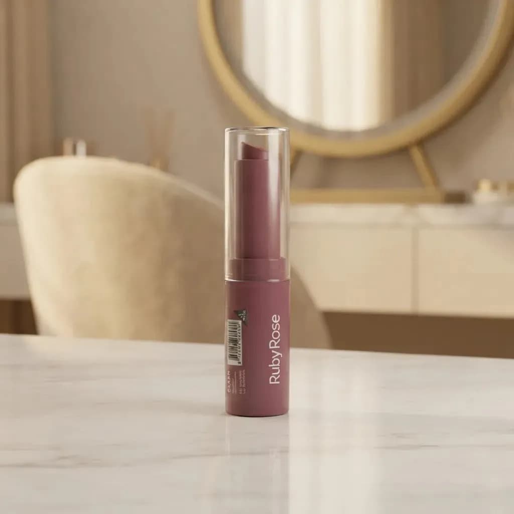 Batom Charm Lips Hbl6001 Ruby Rose Semi Matte Aveludado Cl09