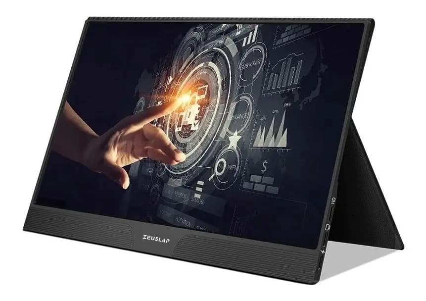 Monitor gamer Zeuslap Z15ST Touch Screen led 15.6" negro