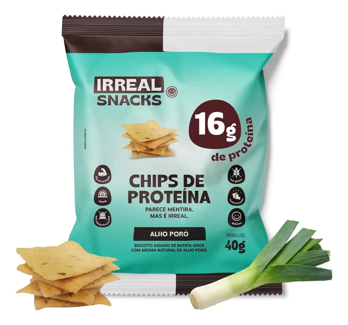 Snacks Alho Poro 40g - Irreal