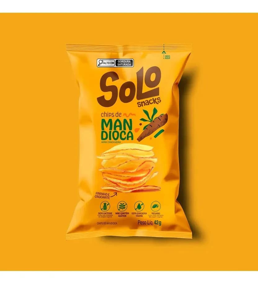 Chips De Mandioca Solo Snacks 42g