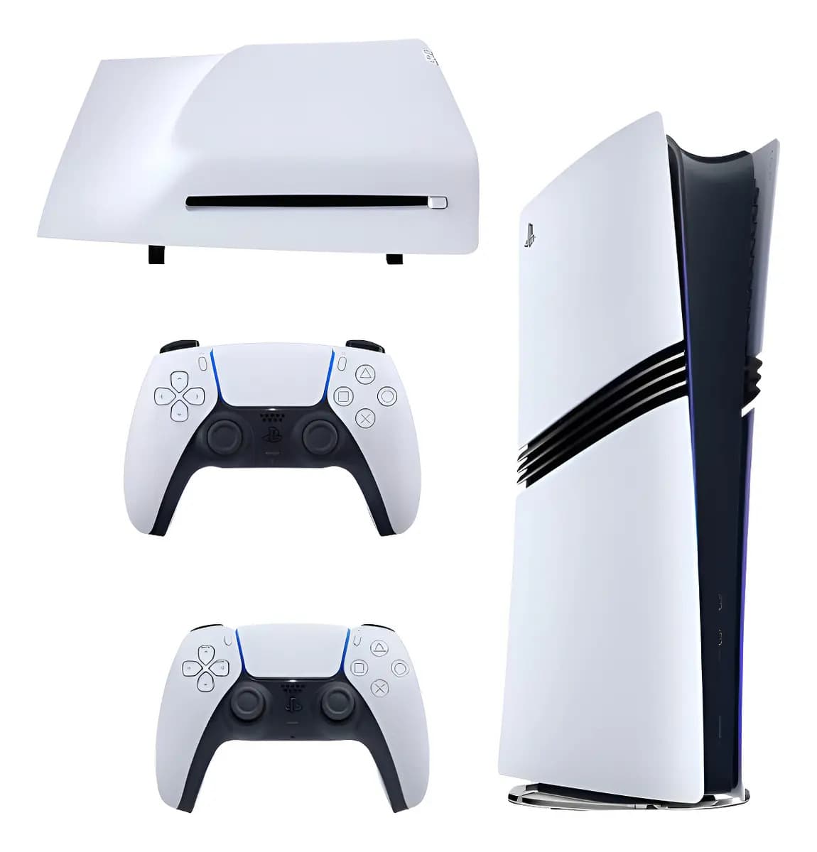 Playstation 5 Pro Digital 2tb Com Leitor E Controle Adicional - Ps5 Pro 2tb Com Leitor De Discos A Pronto Branco