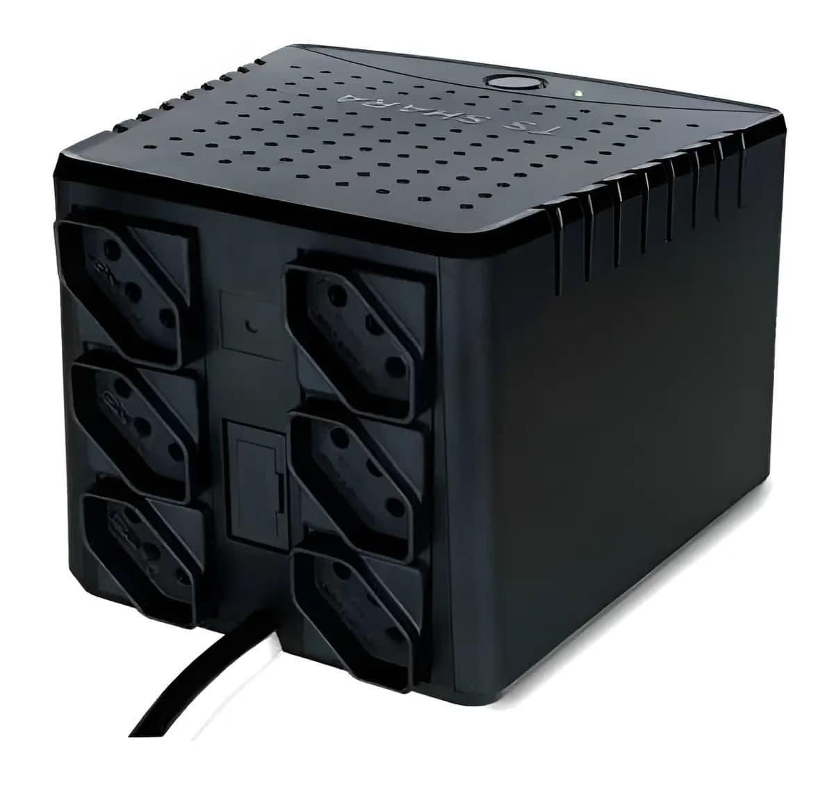 Estabilizador Ts Shara PowerEst Home 2500VA Preto 6 Tomadas