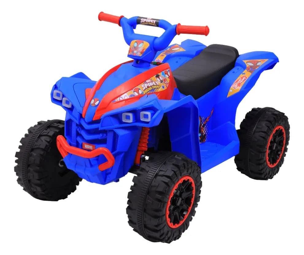 Quadriciclo Elétrico Infantil 6v Spiderman Azul Zippy Toys