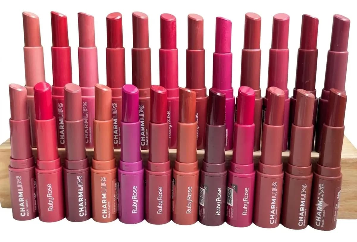Batom Charm Lips Hbl6001 Ruby Rose Semi Matte Aveludado Cl20
