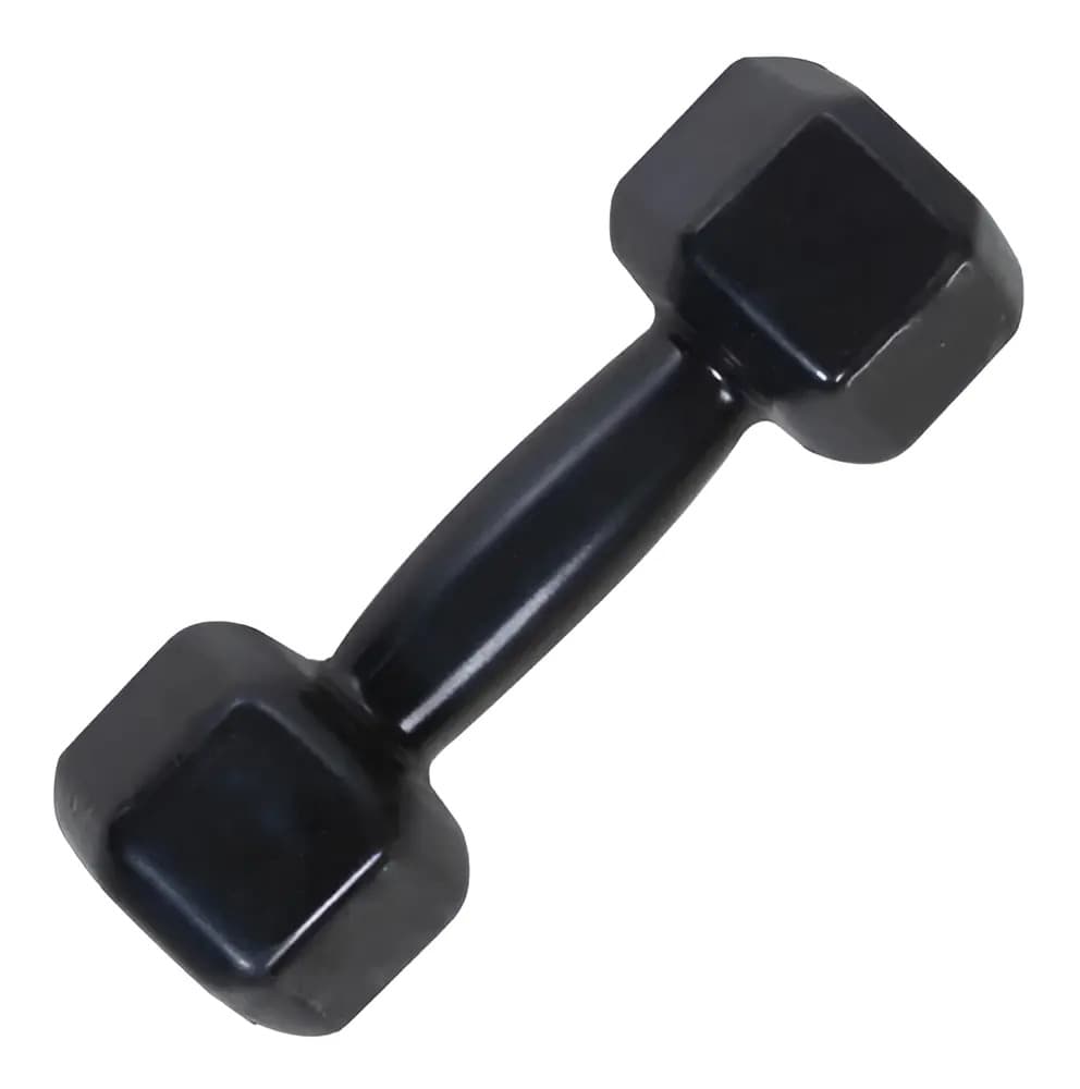Dumbell Halter Sextavado Emborrachado - 10kg