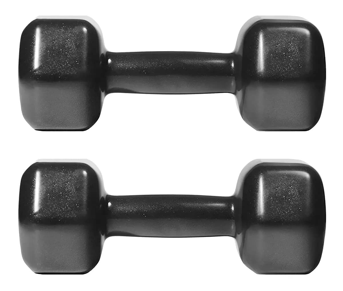 Par De Halteres Emborrachado Sextavado De 5 Kg + Par De 10kg Cor