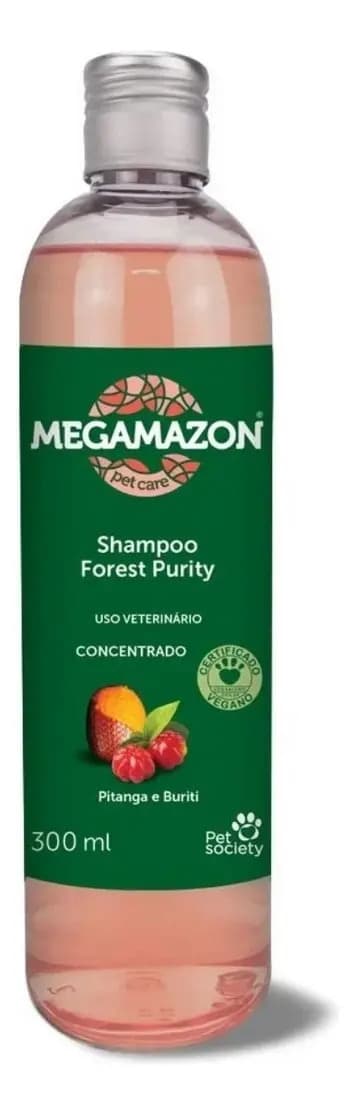 Shampoo Pet Society Megamazon Pitanga e Buriti 300ml para Cães