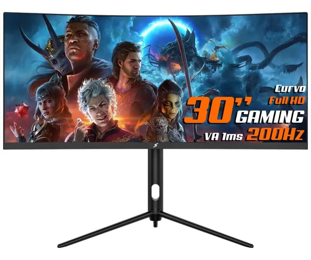 Monitor Gamer SuperFrame Elegance Series 30" Curvo 1ms 200Hz