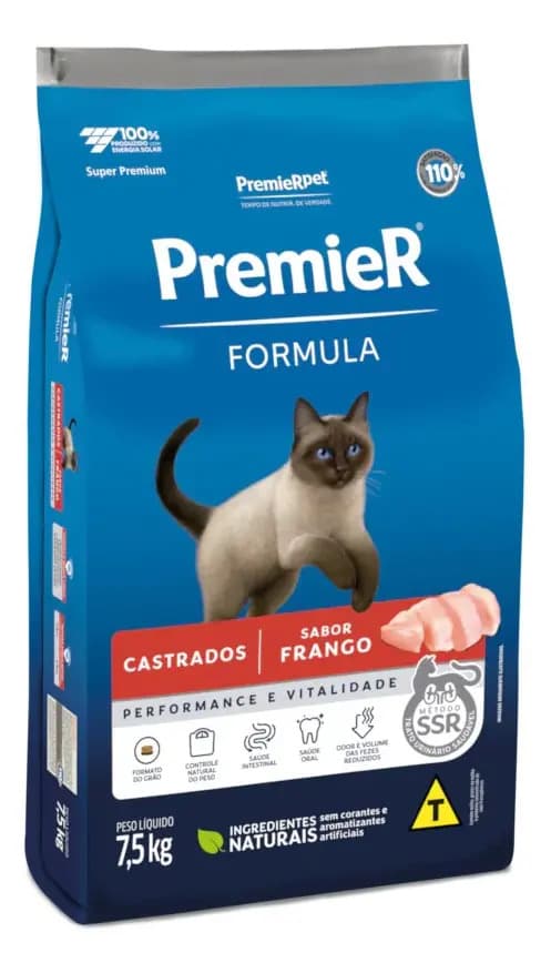 Ração premier-pet gato 5kg 1.5kg