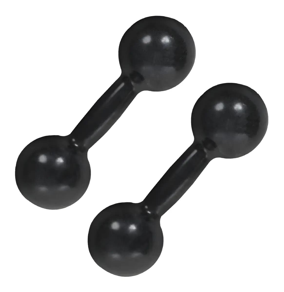 Par de Halteres Bola Emborrachado 10Kg Musculação Camarx