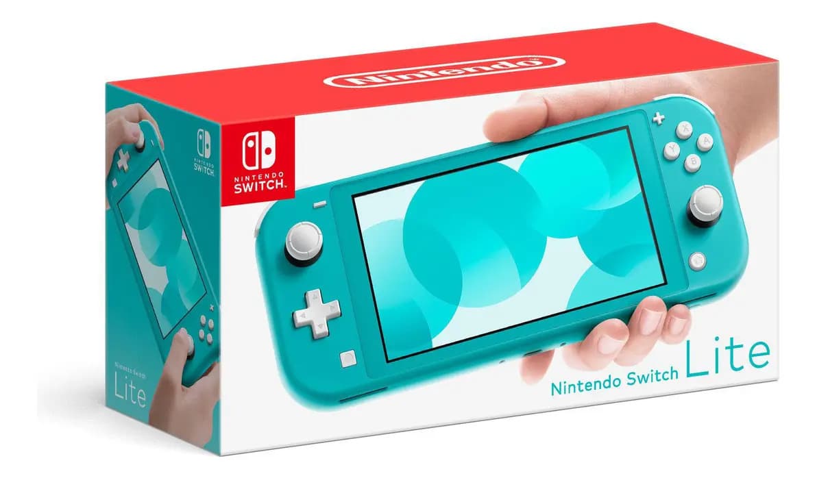 Console Nintendo Switch Lite Tela 5,5'' Azul Turquesa