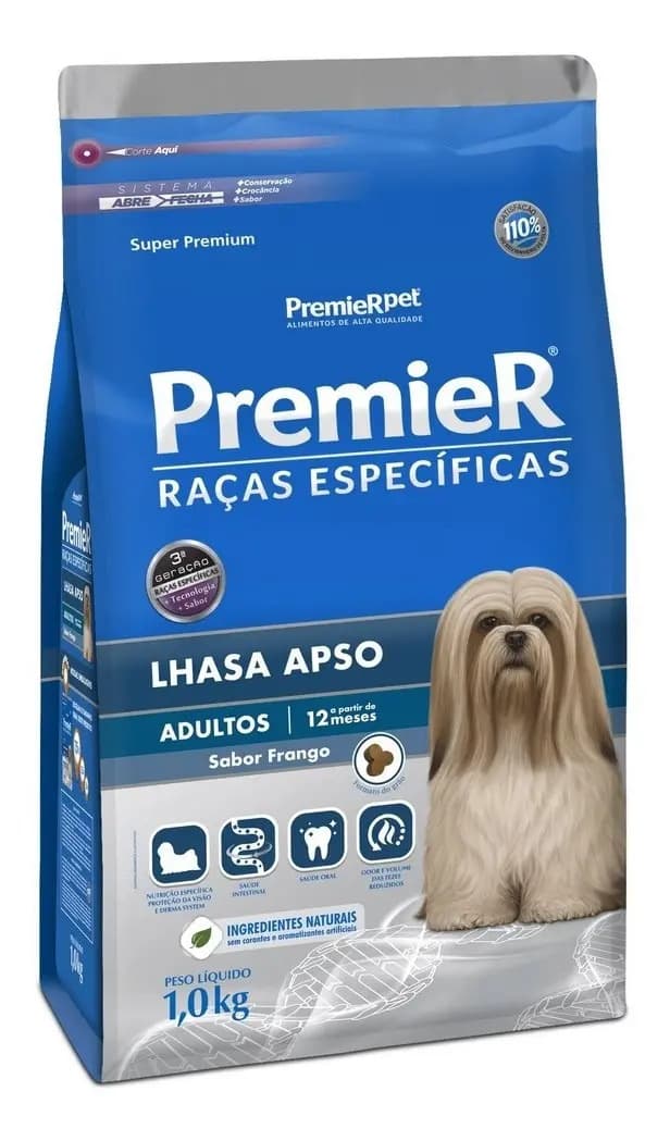 Ração Premier Racas Especificas Lhasa Apso Adultos 1kg