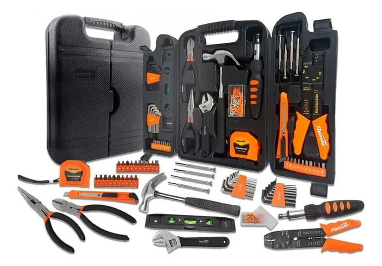 Kit Jogo de Ferramentas Completo com Chaves Sparta Ferramentas Cor Laranja