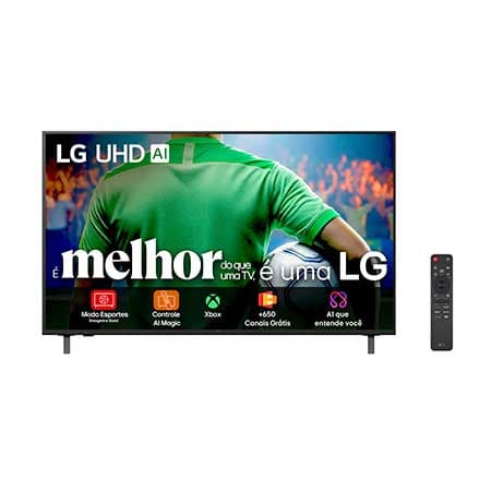 Smart TV LG UHD AI 4K UA85 de 65 polegadas 2025 - 65UA8550PSA