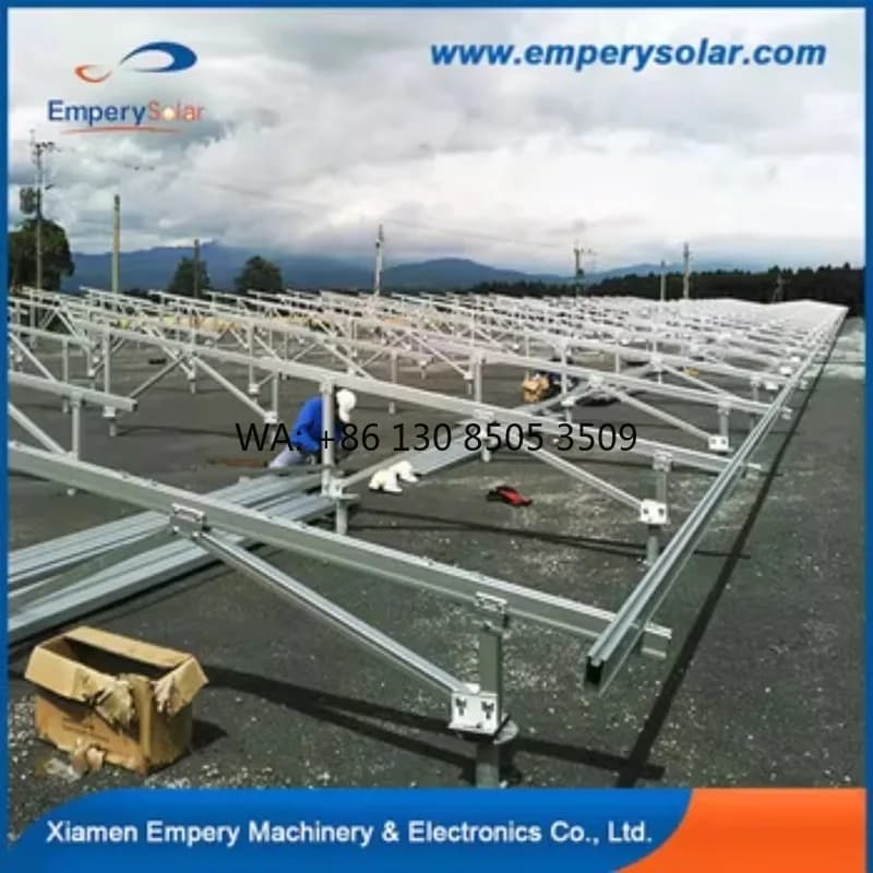 Aluminum Ground Solar Panel Mounting Structure C Type Fixting Support Rack System Natural Commercial 15 Year,15 Year AS/NZ1170.2