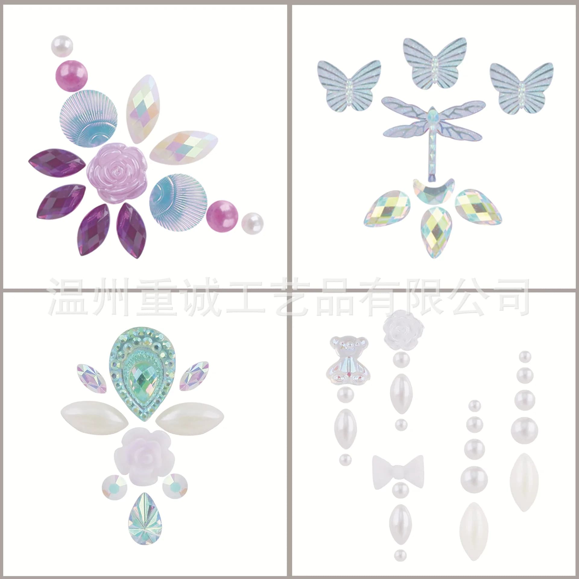 3D Forehead Rhinestone Stickers Self Adhesive Face Gems for Kids Stage Performance Party Festival Makeup Decor