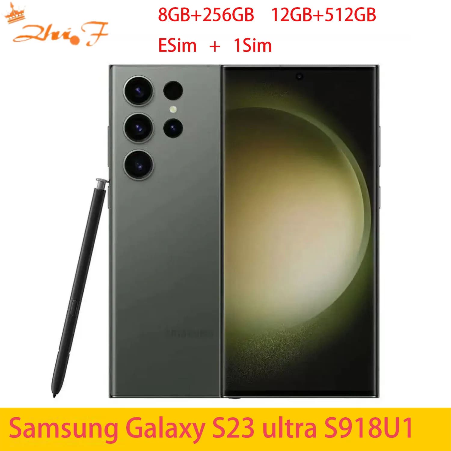 Samsung Galaxy S23 Ultra s23u s918u S918u1 6.8"" 8g/256GB 12G/512GB 1TB Snapdragon NFC Android Unlock Cell Phone
