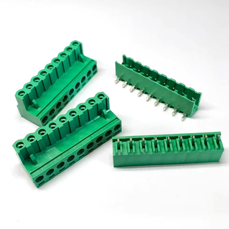 1PC 5.08mm 2EDG 2/3/4/5/6/7/8/9Pin PCB Screw Terminal Block Wire Connector 5.08mm Pitch 300V10A Straight Pin/Bent Needle Plug-in