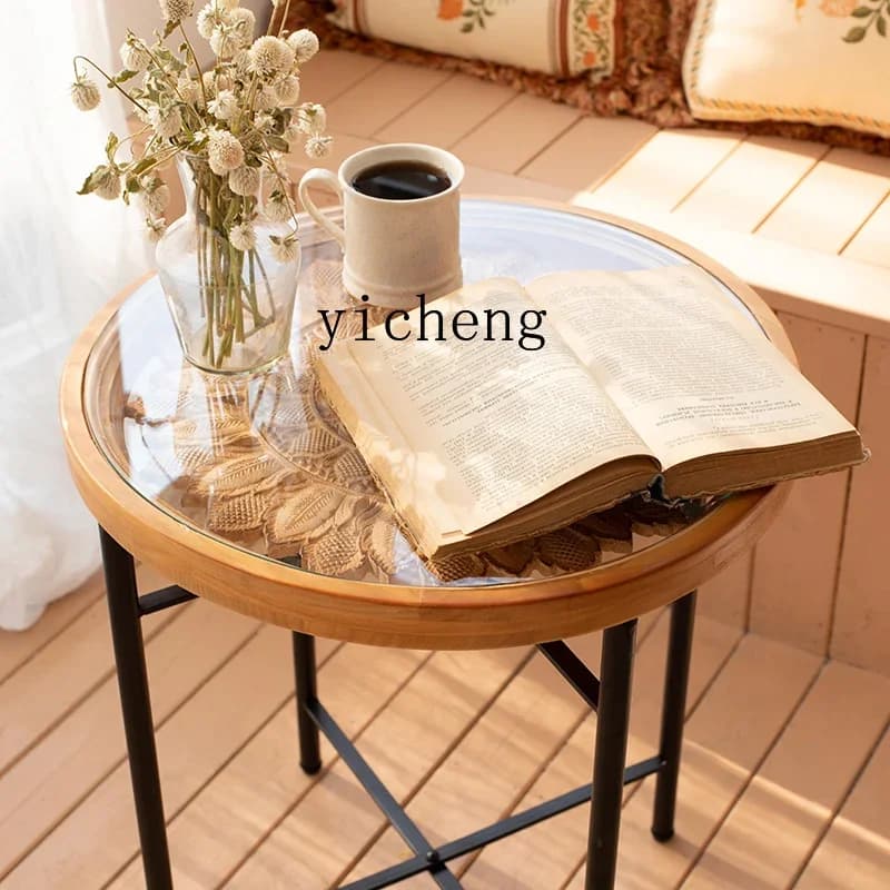 r5.13 home living room sofa corner few solid wood carving flower small coee table