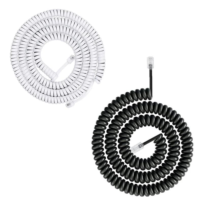 Flexible RJ9 RJ11 4P4C Handsets Cord 200cm 300cm Telephone Line For Office Staff And Home Communication Needs