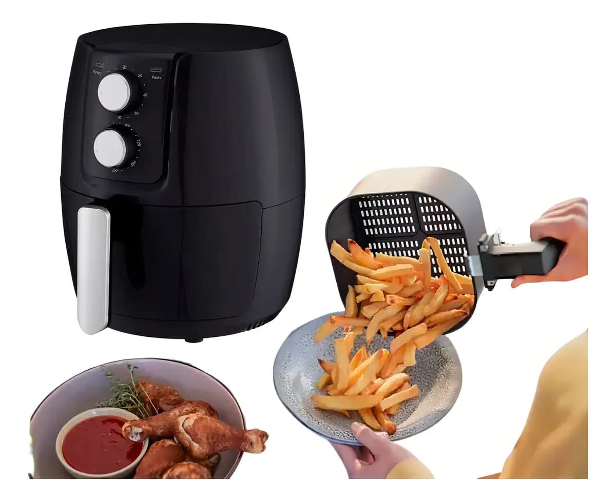 Fritadeira Elétrica Airfryer 3.6l 1400w Turbo Cor
