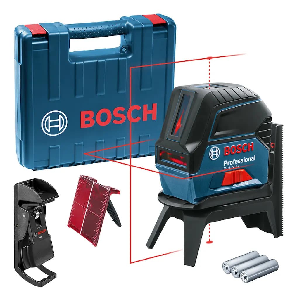Nivel A Laser Bosch Gcl2-15 + Maleta + Gancho