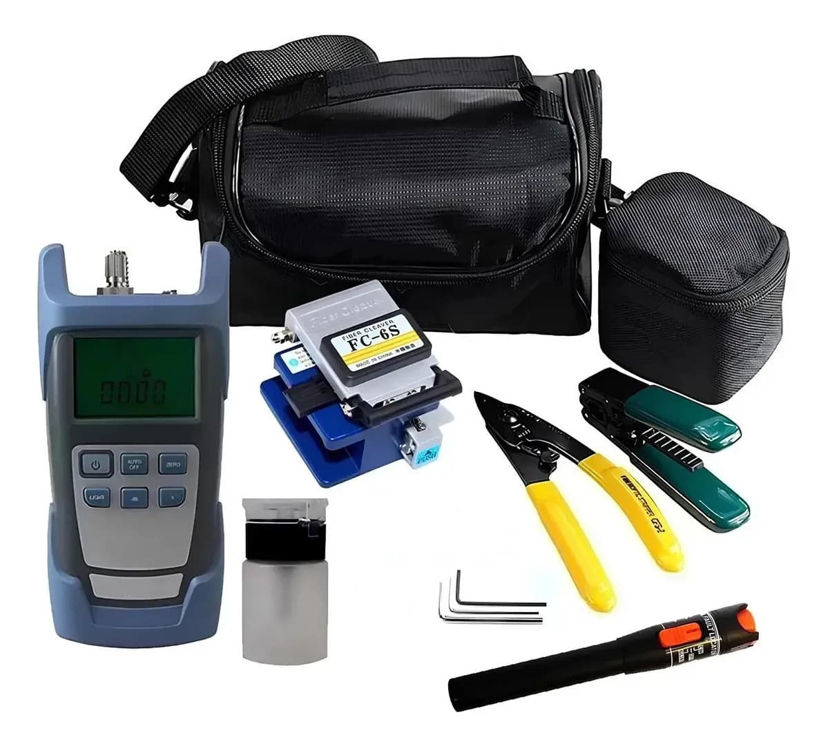 Kit Ferramentas Fibra Óptica Ftth Completo 12 Peças Link+ Profissional