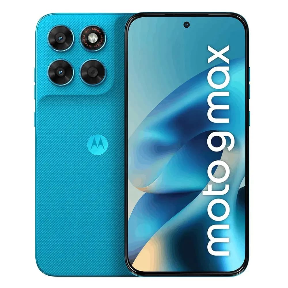 Smartphone Motorola Moto G Max 5g - 256gb 24gb (8gb Ram + 16gb Ram Boost), Câmera 200mp, Ois, Tela 1.5k Extreme Amoled 120hz, Ip68 E Ip69 - Azul Claro