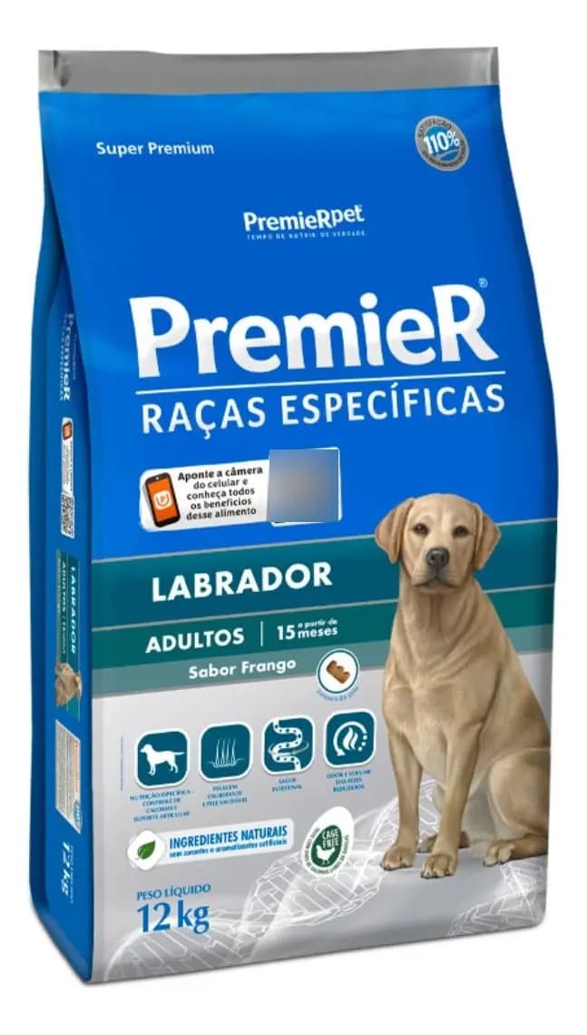 Ração Cães Premier Raça Labrador 12kg